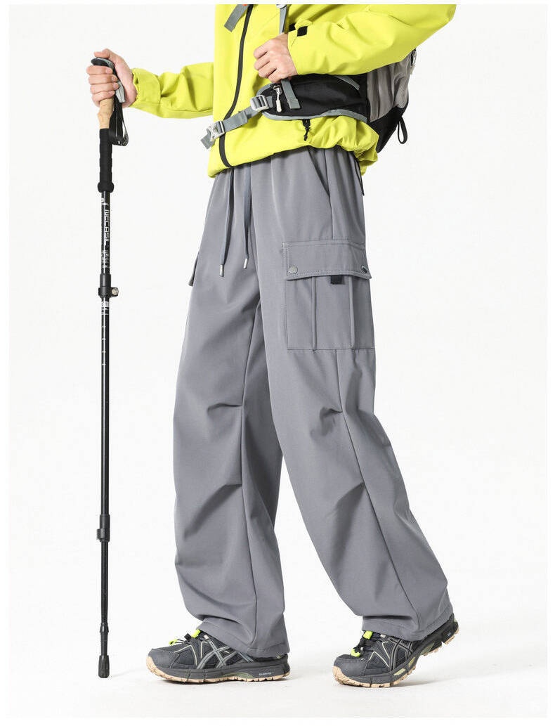 001 Waterproof Windproof Fleece-Lined Thickened Winter Skiing Mountaineering Pants For Men Women, Cold-Resistant And Warm_voghion.com