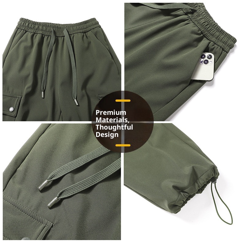 001 Waterproof Windproof Fleece-Lined Thickened Winter Skiing Mountaineering Pants For Men Women, Cold-Resistant And Warm_voghion.com