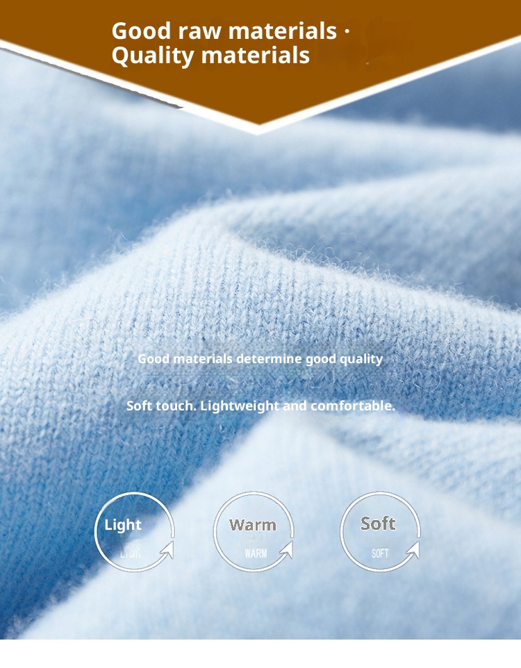 boy Boy Boy First-Line Ready-to-Wear Half Turtleneck Wool Men 2024 New Solid Color Knitted Sweater Loose Warm Pullover Base Shirt_voghion.com