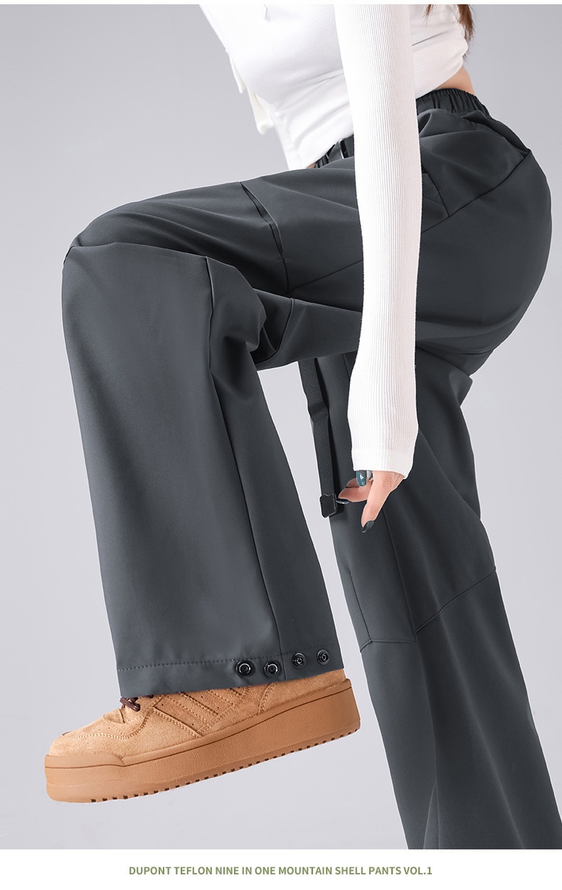 001 Luo Tuo Giacca a vento da donna, autunno e inverno, 3 in 1, antivento, impermeabile, cargo, per uomo, casual, sport, sci_voghion.com