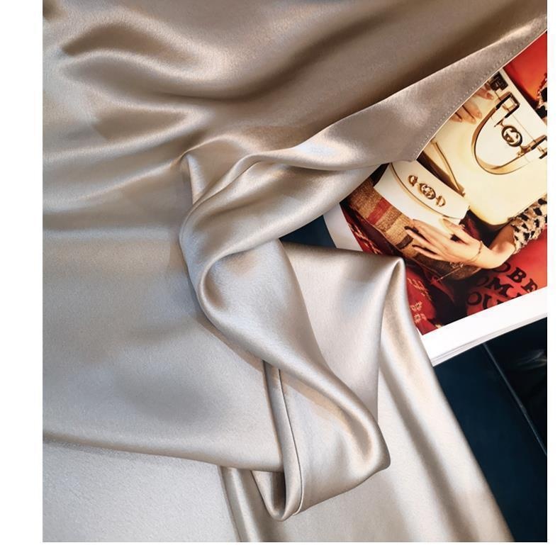 ChicShe 032 Trendy Women's Fashion New Plus Size Elegant Long French A-line Satin Strap Dress Summer_voghion.com