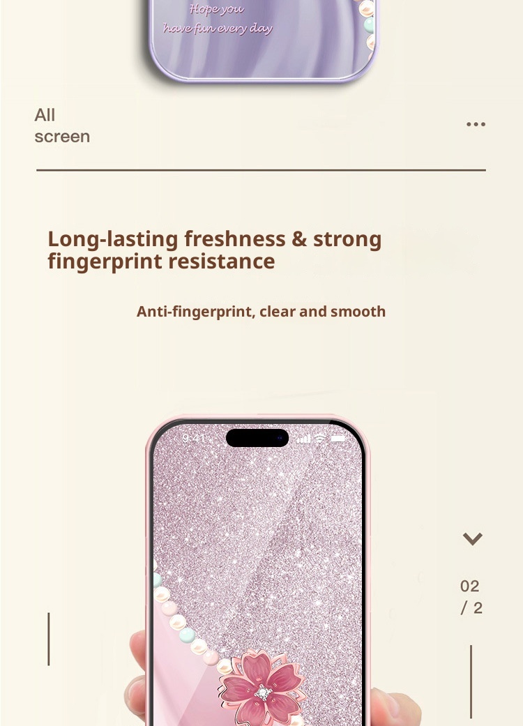 TechGlobe Compatible With Phone Case 16 15 Plus Peach Blossom 14 High-end 13/12 Pro Niche 11_voghion.com