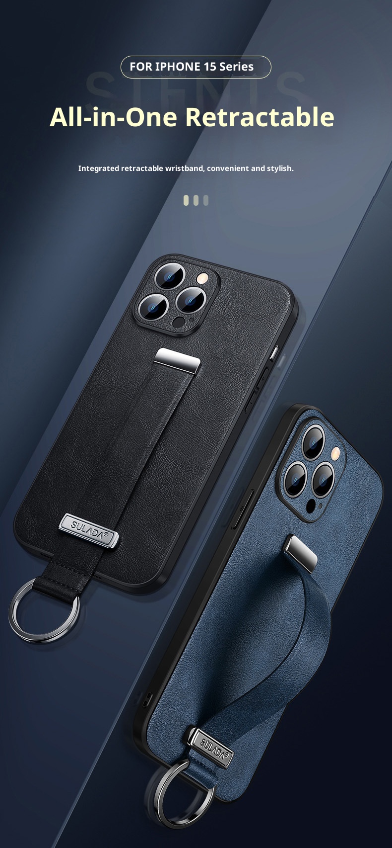 TechGlobe SULADA Trendy Cool Compatible With 15/14/13/12 Phone Case IPhone 15 Pro Max Leather Cover_voghion.com