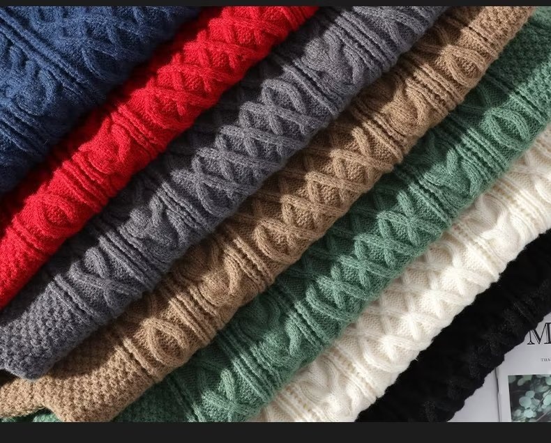 Herrenpullover „Boy Boy Boy“ – weich und kuschelig, trendige Marke für Herbst und Winter, Strickpullover mit Drehverschluss, Rundhalsausschnitt, warmer Innenschicht, lockere Passform_voghion.com