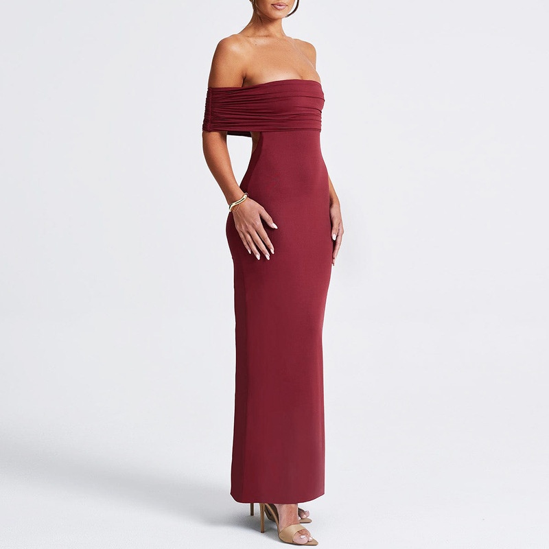 ChicShe Sommerkleid 2025: Schulterfreies, rückenfreies, figurbetontes, langes und elegantes Bodycon-Kleid (Großhandel)_voghion.com