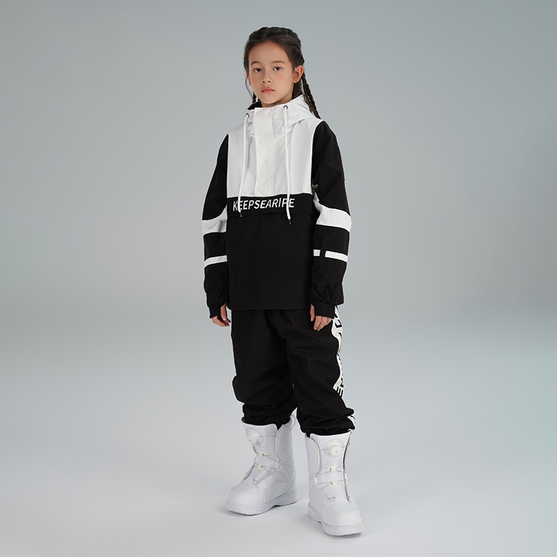 001 Xueyipai Zestaw dziecięcy dla chłopców i dziewcząt, wiatroodporny, wodoodporny, ciepły, duży zestaw spodni narciarskich dla dzieci_voghion.com