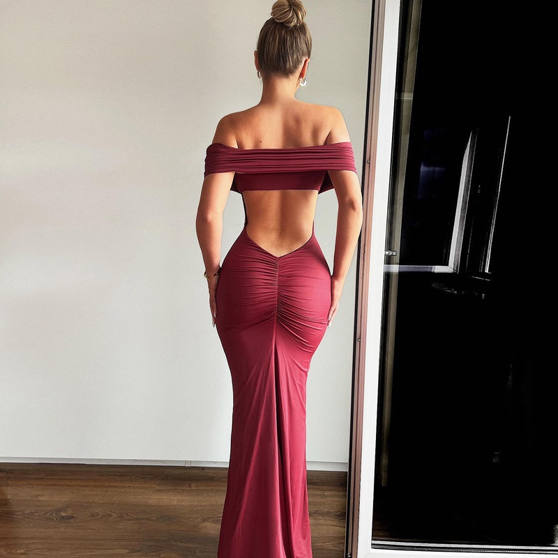 ChicShe Sommerkleid 2025: Schulterfreies, rückenfreies, figurbetontes, langes und elegantes Bodycon-Kleid (Großhandel)_voghion.com