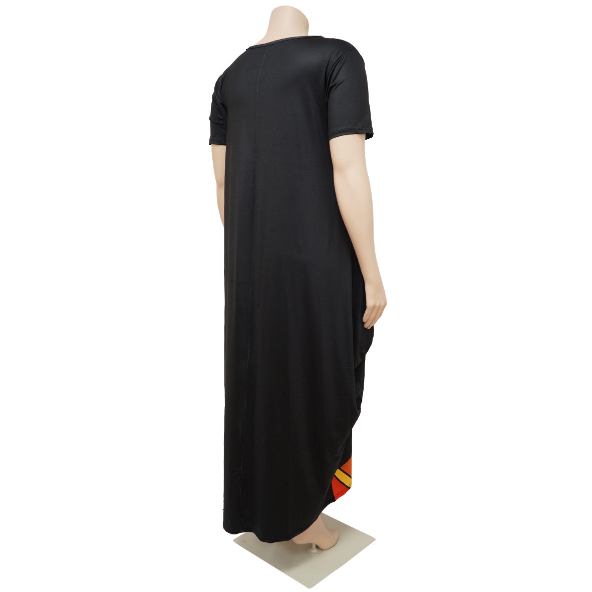 ChicShe N7514 Cross-Border European And American 's Fashion Positioning Printed Pocket Plus Size Loose Oversized Dress For_voghion.com