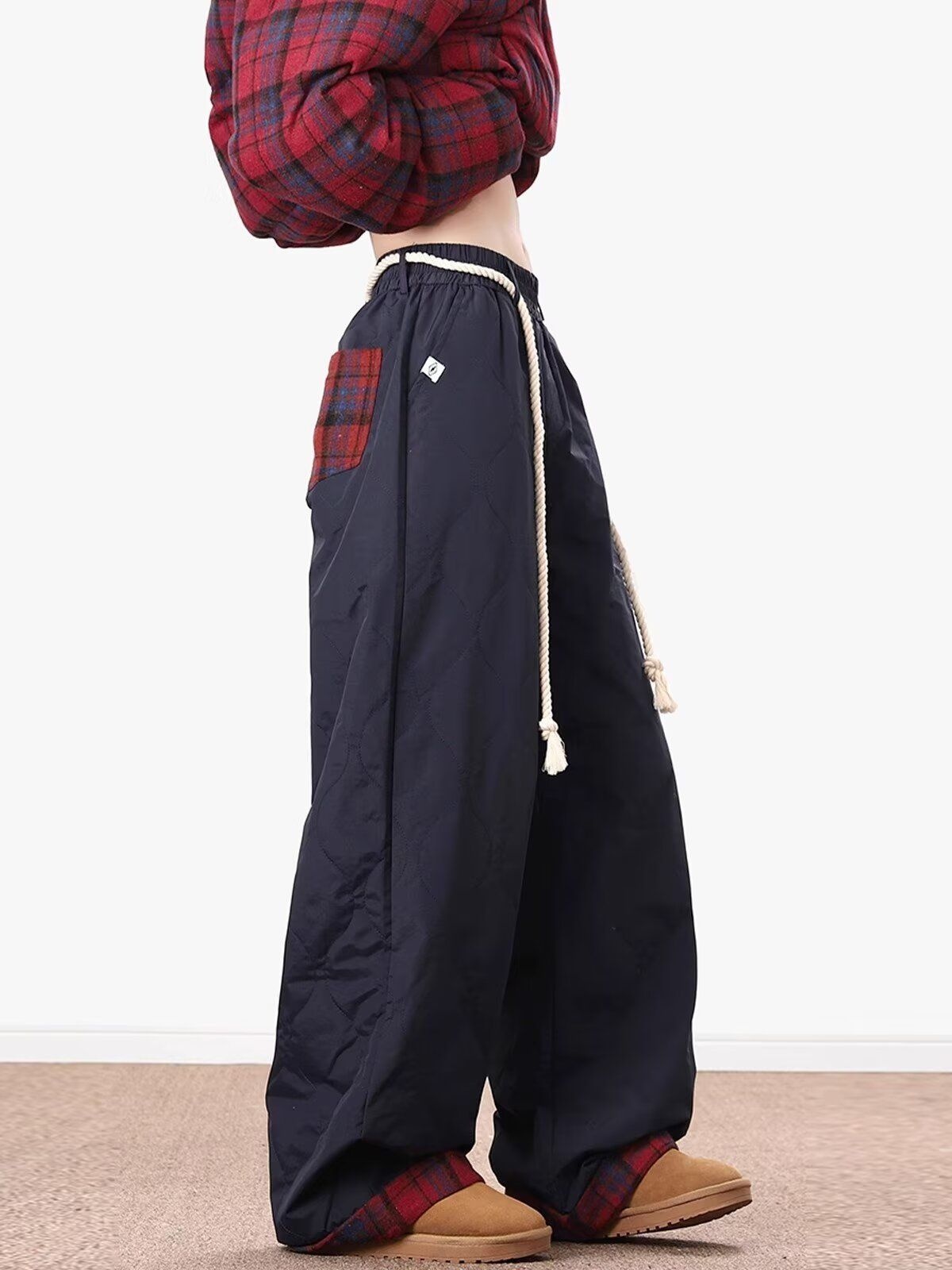 Pantalones de invierno informales, gruesos, impermeables, resistentes al viento y al esquí, de algodón con estampado de calabaza de calidad original (001). Estilo moderno para hombre._voghion.com