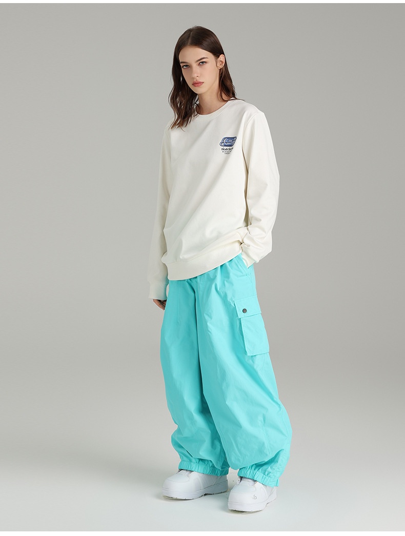 001 Xueyipai Traje de esquí y snowboard holgado, impermeable y cortavientos para hombre y mujer, pantalón para actividades al aire libre, cálido para invierno_voghion.com