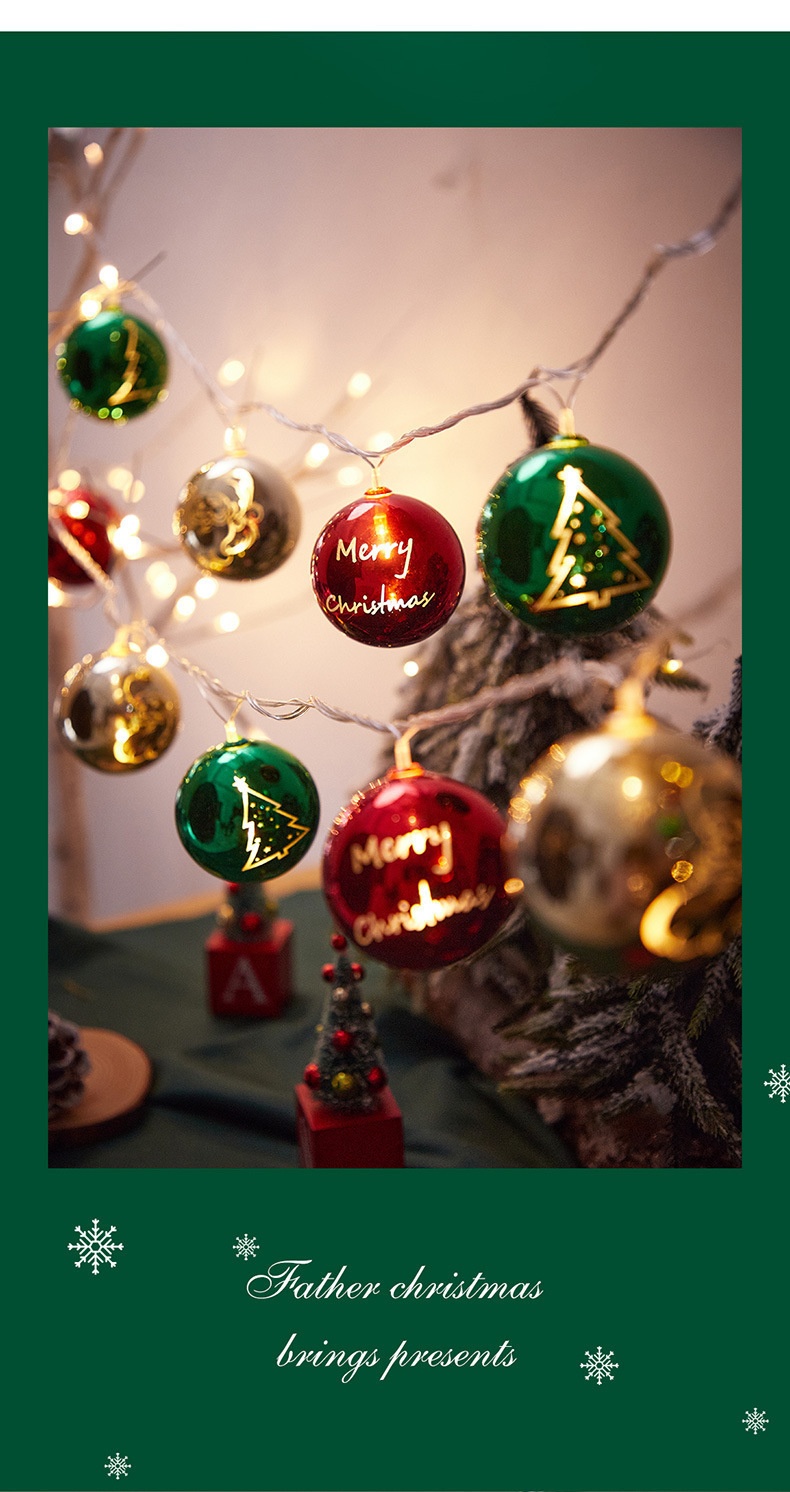 Decorazione per finestra transfrontaliera Lillian, stella elettrolitica, albero di Natale, disposizione d'atmosfera, luci a LED Tienlu Ball_voghion.com