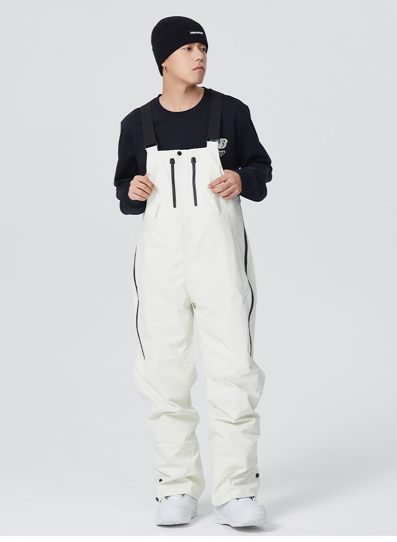 001 23-24 Schneesaison SEARIPE Snowboardanzug Latzhose für Damen und Herren Wasserdicht Verdickt Warm 3L_voghion.com