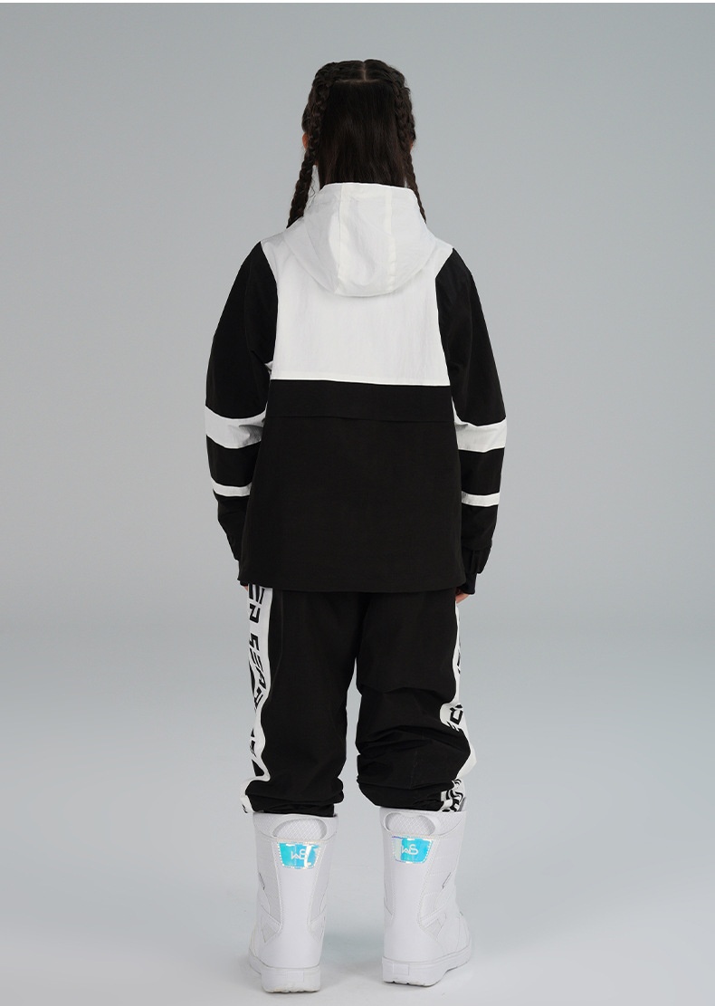 001 Xueyipai Zestaw dziecięcy dla chłopców i dziewcząt, wiatroodporny, wodoodporny, ciepły, duży zestaw spodni narciarskich dla dzieci_voghion.com