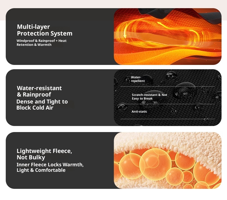 001 Minus 40 Degrees Fleece-Lined Softshell Men Women, Waterproof Windproof Ski Cotton Pants, Warm And Cold-Resistant Pants_voghion.com