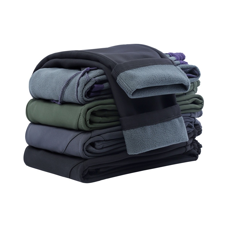 001 Softshell Fleece Jacket For Men And Women, Outdoor Hiking Skiing, Thickened Waterproof Windproof, Autumn Winter, Plus_voghion.com