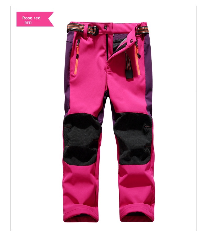 001 Herstellerangebot Kinder-Softshell-Unisex-Skihose, winddicht, wasserdicht, warm, leichte Ausführung für ältere Kinder_voghion.com