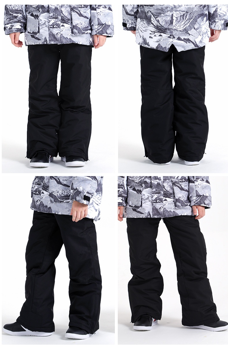 001 Stück Kinder-Latzhose, Skihose, Winter, winddicht, wasserdicht, warm, Snowboardhose für große Kinder_voghion.com