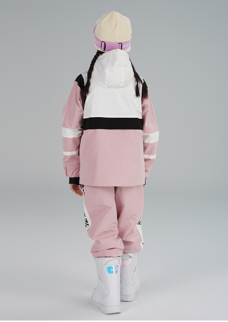 001 Xueyipai Zestaw dziecięcy dla chłopców i dziewcząt, wiatroodporny, wodoodporny, ciepły, duży zestaw spodni narciarskich dla dzieci_voghion.com