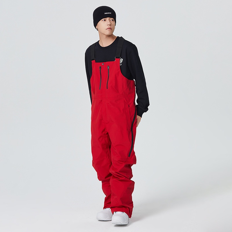 001 23-24 Schneesaison SEARIPE Snowboardanzug Latzhose für Damen und Herren Wasserdicht Verdickt Warm 3L_voghion.com