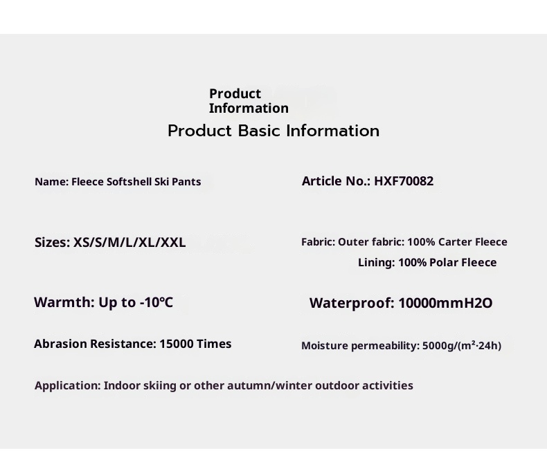 001 VECTOR New Outdoor Ski For Windproof Waterproof Warm Breathable Single Double Board Men And Women Pants Dropshipping_voghion.com