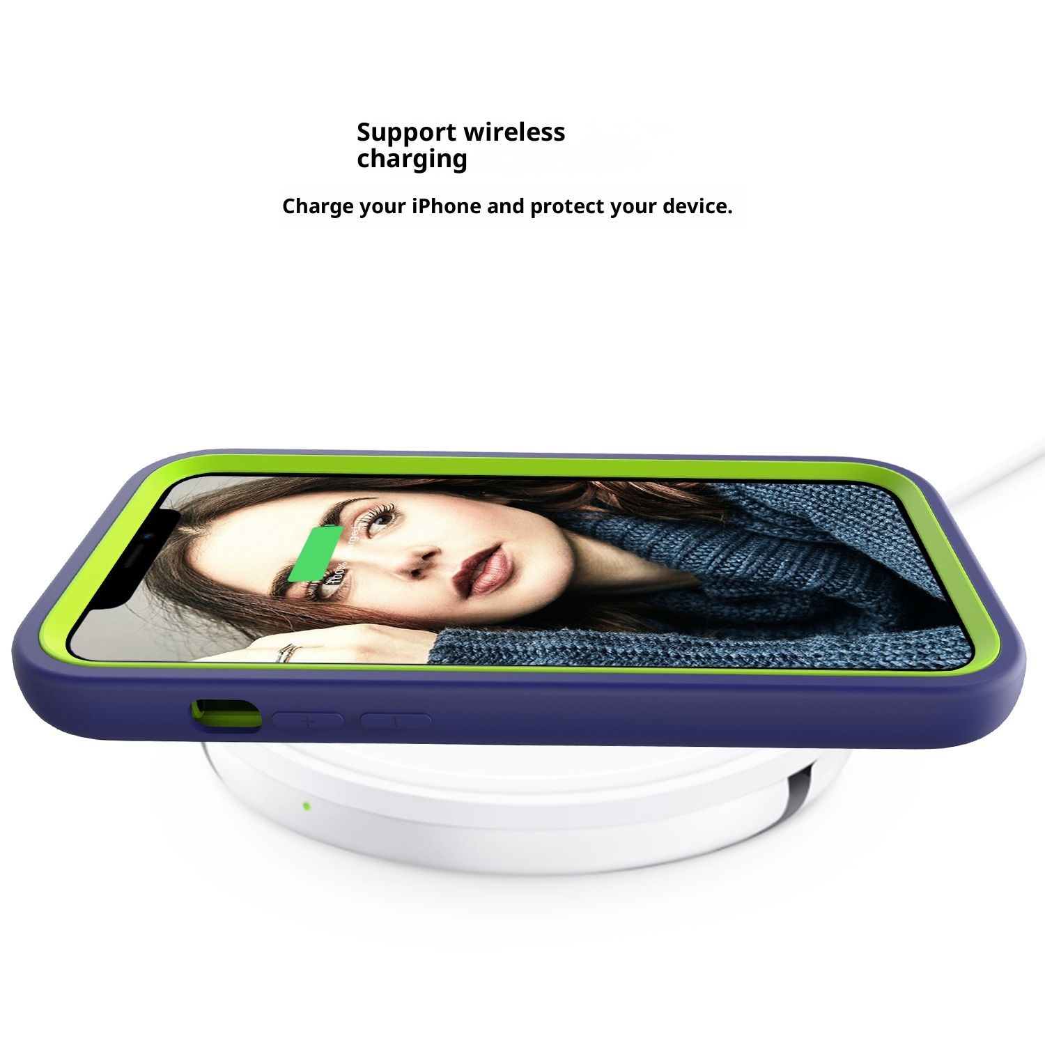 Custodia protettiva antiurto per iPhone 14 Pro Max 6.7 compatibile con TechGlobe Source Factory, supporta la ricarica wireless._voghion.com