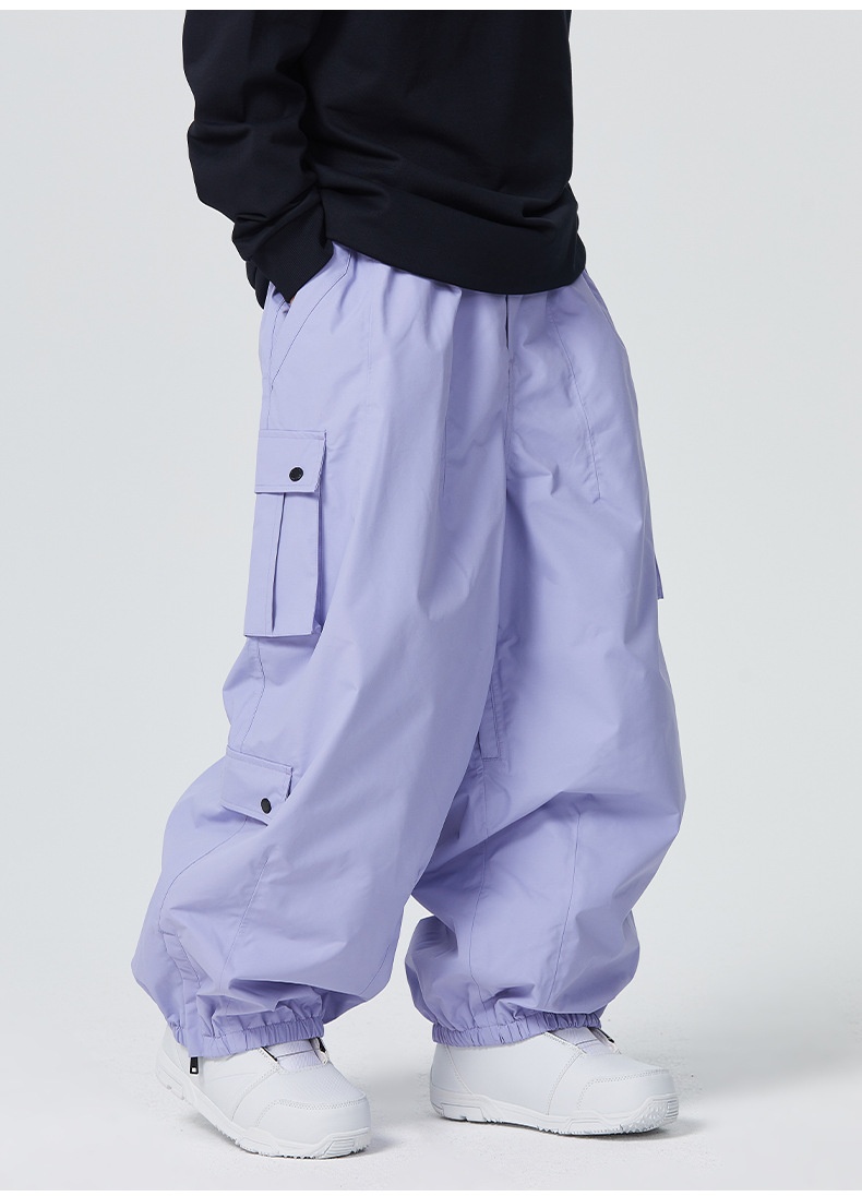 001 SEARIPE Xueyipai 3L Ski For Women And Men, Snowboard Waterproof Windproof Warm Fully Glued Professional Loose Pants_voghion.com