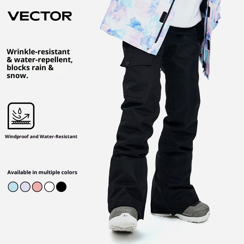001 VECTOR Warm Single Double Board, Windproof, Waterproof, Ski Pants For Men And Women, Snow Suit_voghion.com