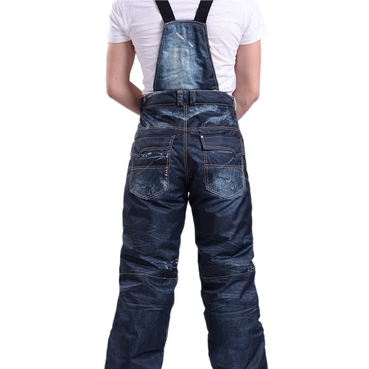 001 Dropshipping Fabricante Venda Direta Denim Ski Atacado Corta-vento Impermeável Grosso Quente Algodão Resistente ao Desgaste_voghion.com