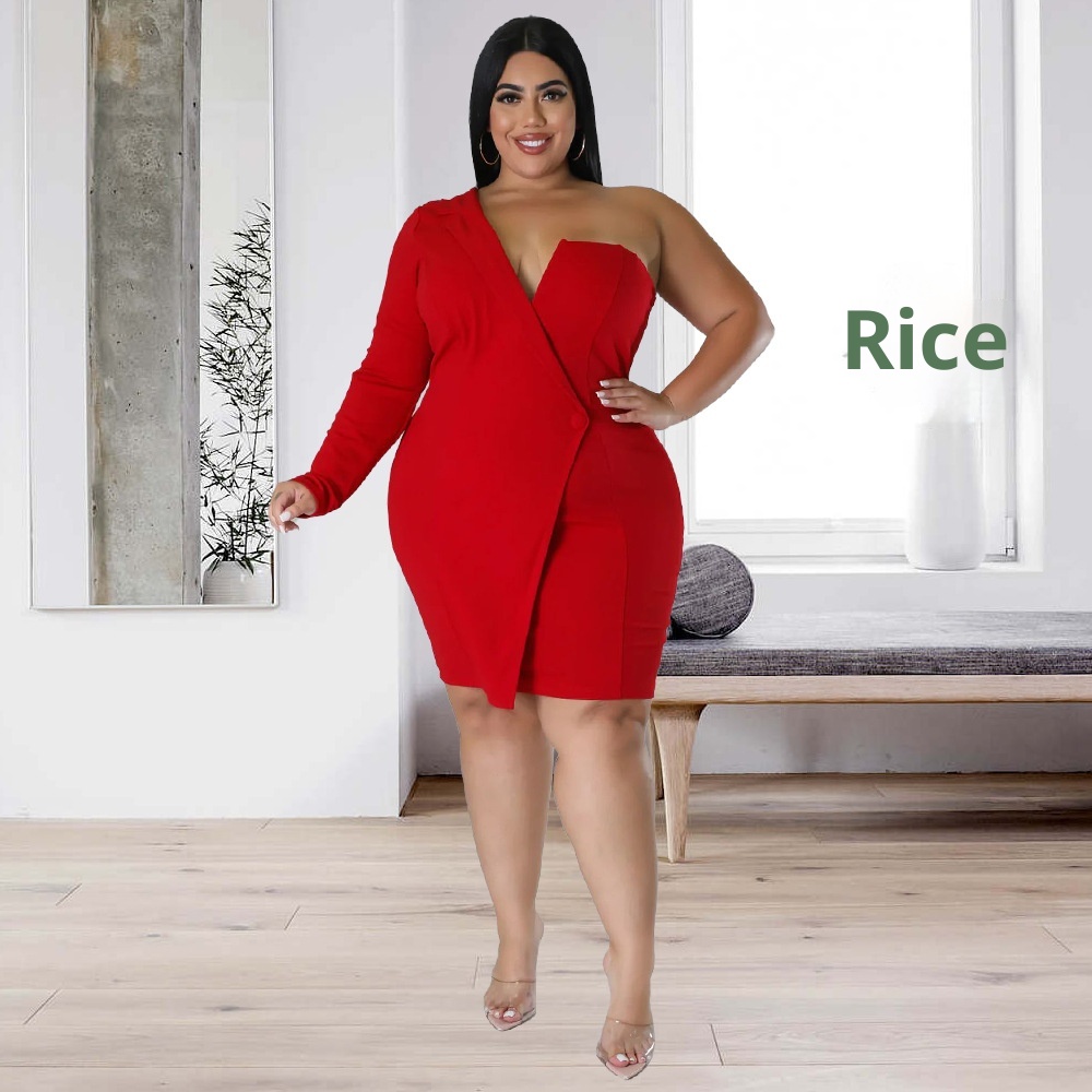 ChicShe N7629 New Foreign Trade European And American Women's Fashion Sexy Slim Fit Bodycon Off-Shoulder Long Sleeve Dress_voghion.com