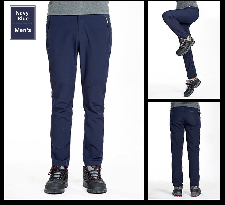 001 Outdoor Softshell Herren Fleecegefüttert Winter Winddicht Wasserdicht Warm Wander Skihose Damen Leicht_voghion.com