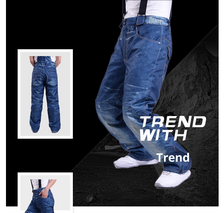 001 Dropshipping Fabricante Venda Direta Denim Ski Atacado Corta-vento Impermeável Grosso Quente Algodão Resistente ao Desgaste_voghion.com