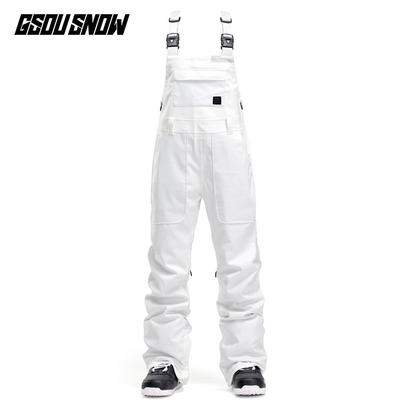 001 Gsousnow Strap Męskie Luźne Wodoodporne Ciepłe Spodnie Snowboardowe Damskie Jednoczęściowy Kombinezon Narciarski_voghion.com