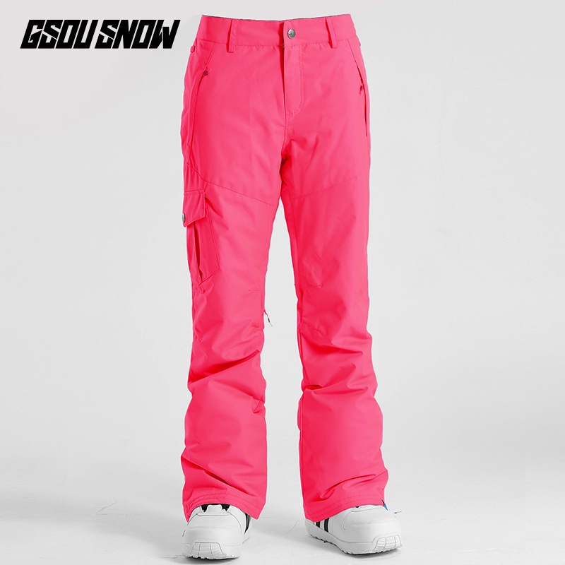 001 Gsousnow da donna, pantaloni da sci da snowboard, antivento, impermeabili, spessi e caldi, pantaloni da neve da donna_voghion.com