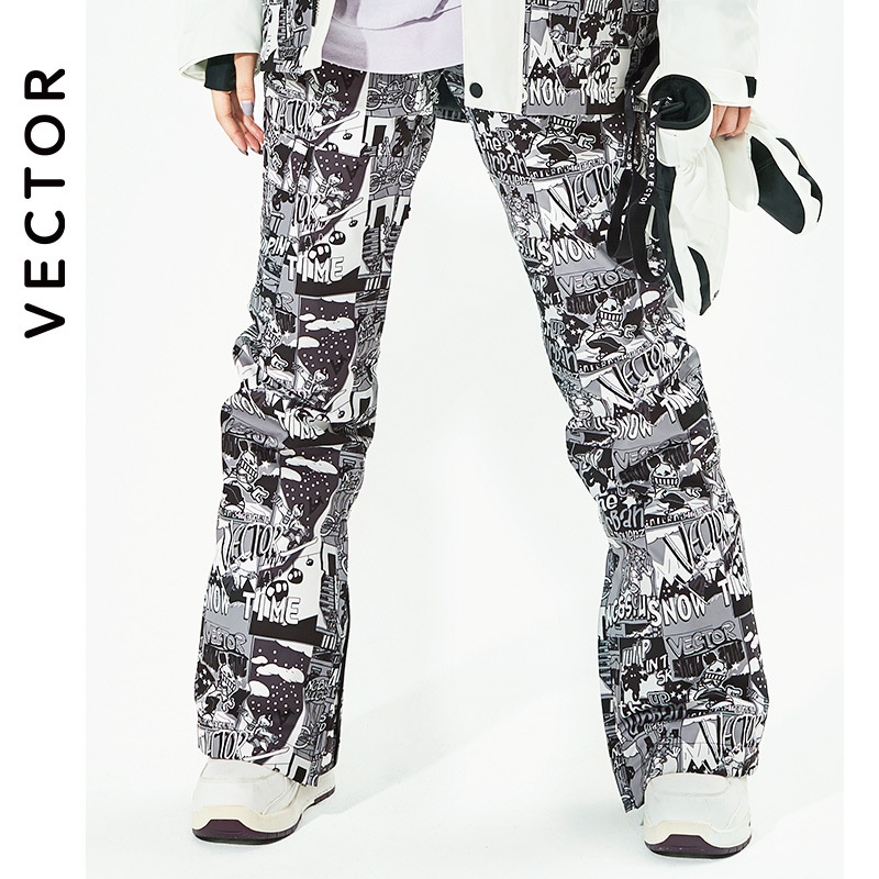 001 VECTOR Warm Single Double Board, Windproof, Waterproof, Ski Pants For Men And Women, Snow Suit_voghion.com