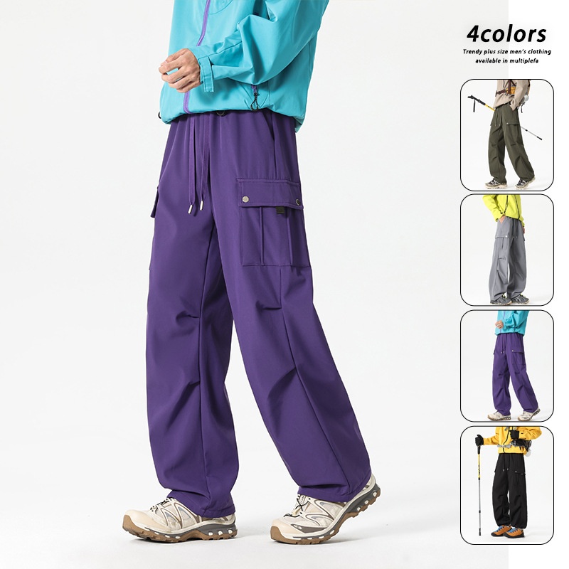 001 Waterproof Windproof Fleece-Lined Thickened Winter Skiing Mountaineering Pants For Men Women, Cold-Resistant And Warm_voghion.com