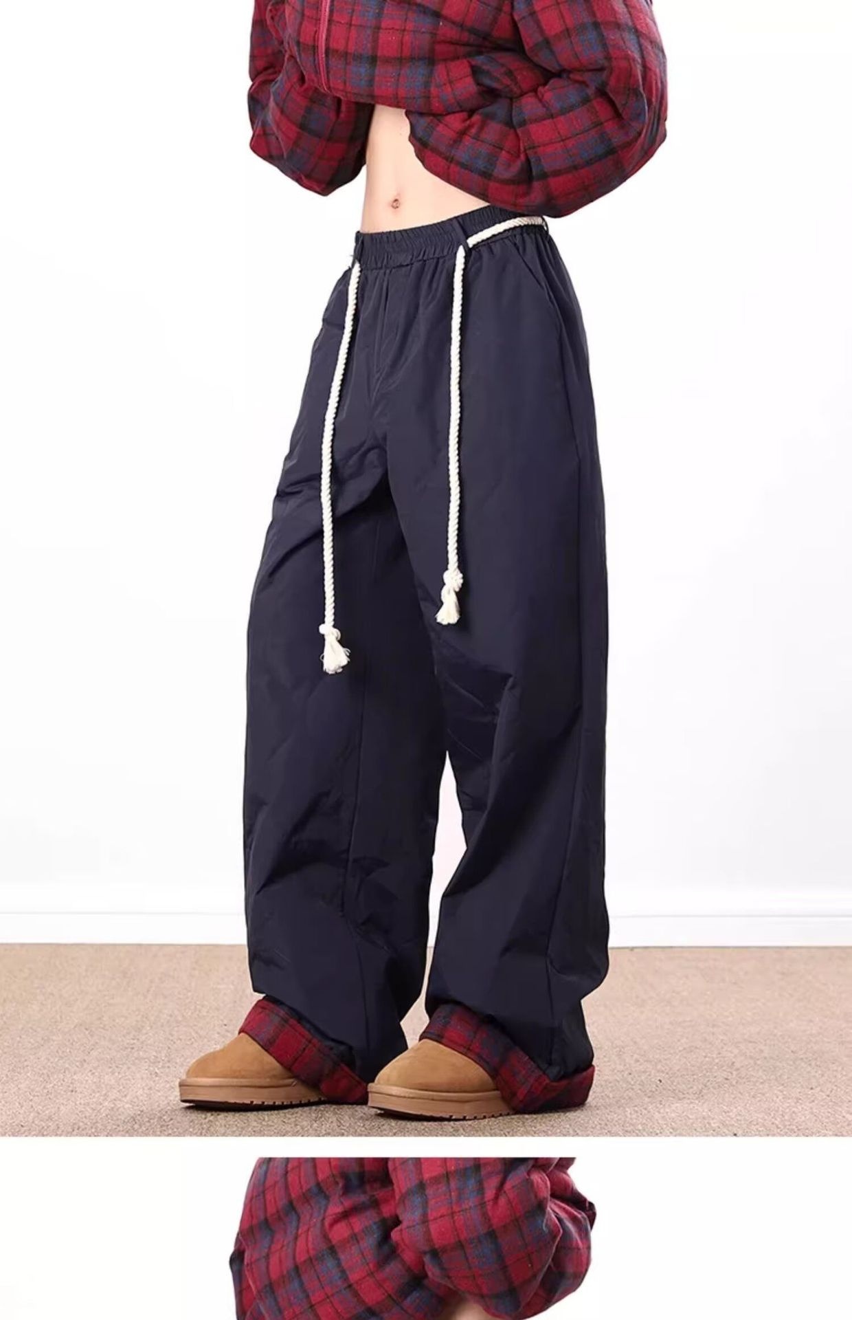 Pantalones de invierno informales, gruesos, impermeables, resistentes al viento y al esquí, de algodón con estampado de calabaza de calidad original (001). Estilo moderno para hombre._voghion.com