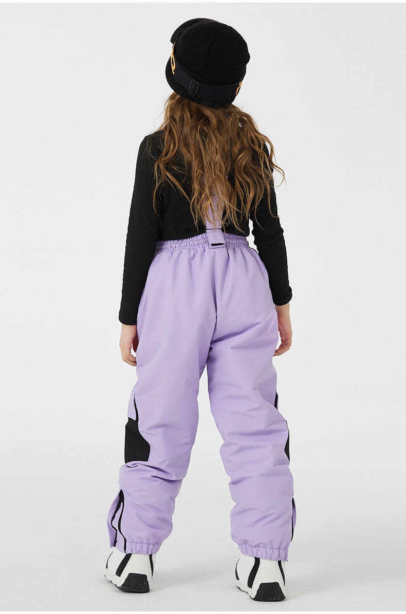 001 Yeni Çocuk Kayak Pantolonu Erkek Kız Kış Su Geçirmez Sıcak Açık Hava Snowboard Tulumları Soğuğa Dayanıklı_voghion.com