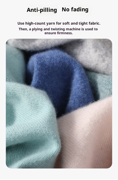 Herren-Halbrollkragenpullover aus 100 % reiner Wolle, warm, gestrickt, Übergröße, lässig, mittelhoher Kragen, Kaschmirbasis, Herbst/Winter_voghion.com