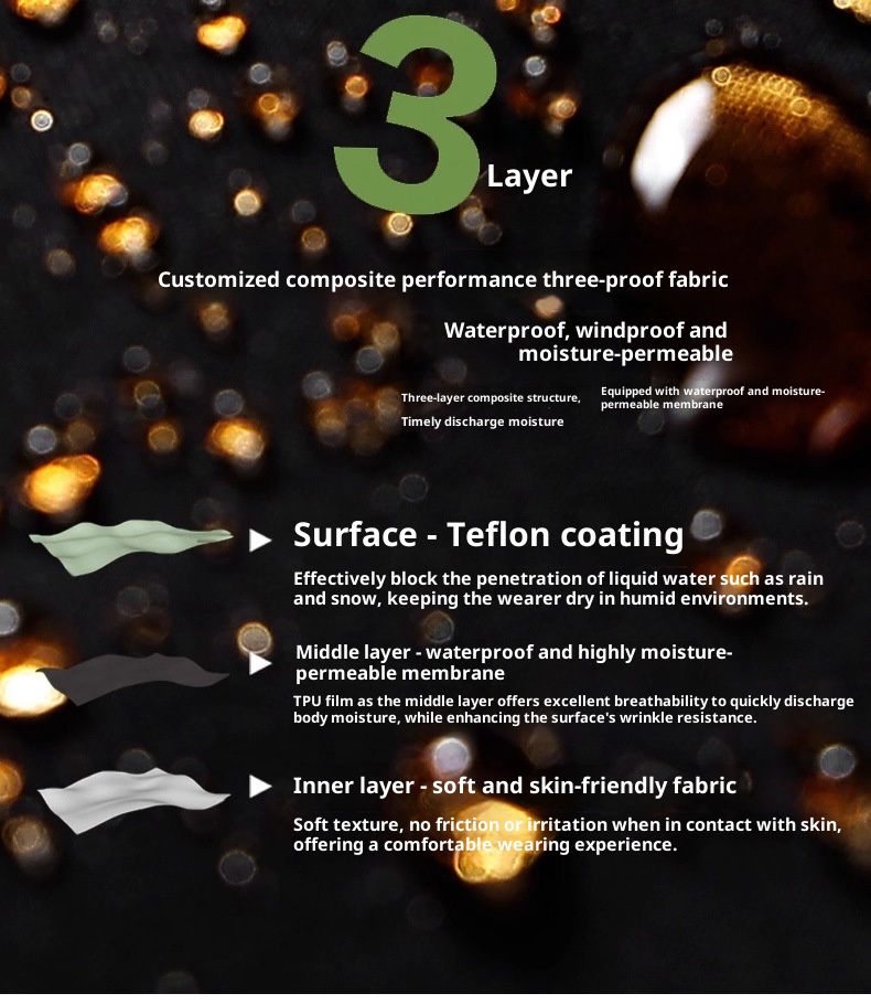 001 Luo Tuo Giacca a vento da donna, autunno e inverno, 3 in 1, antivento, impermeabile, cargo, per uomo, casual, sport, sci_voghion.com