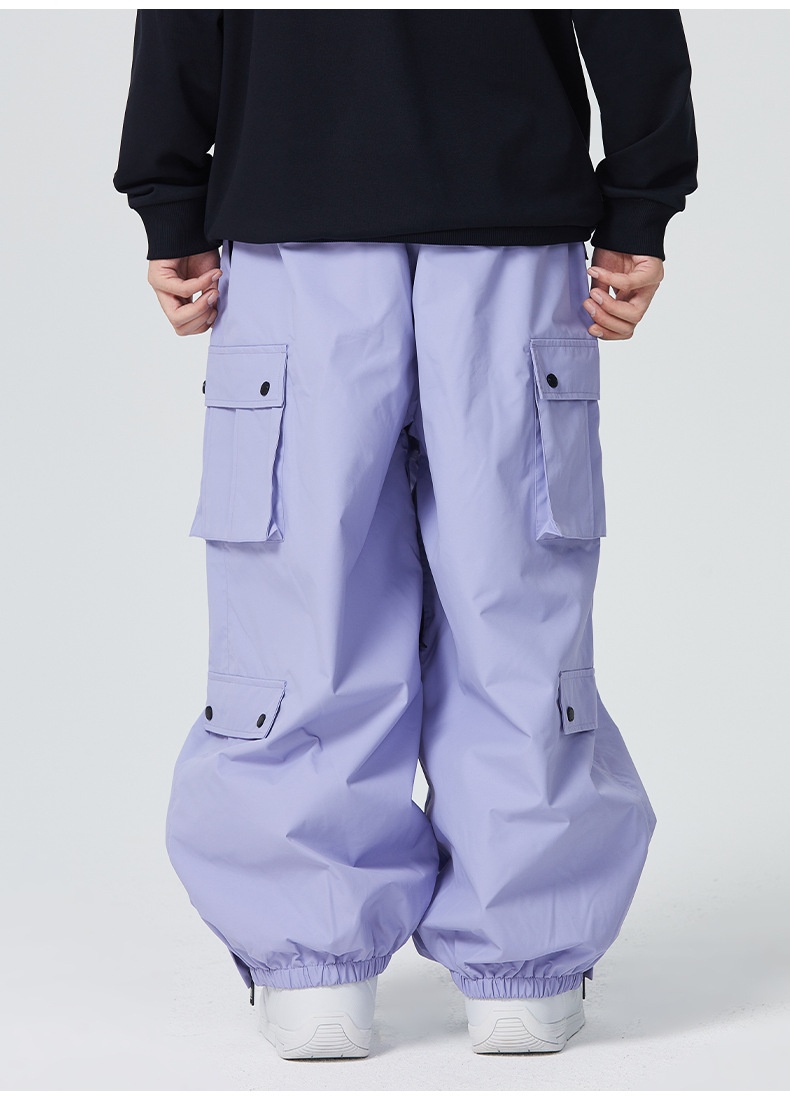 001 SEARIPE Xueyipai 3L Ski For Women And Men, Snowboard Waterproof Windproof Warm Fully Glued Professional Loose Pants_voghion.com