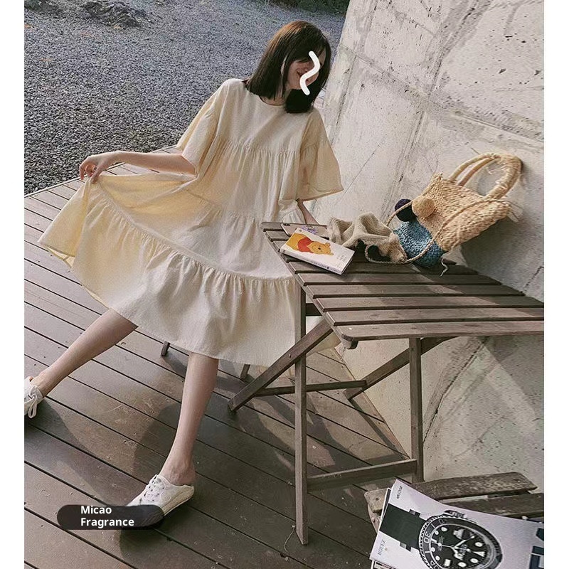 Jupe longue de maternité ChicShe, style coréen, européen et américain, tendance été, grande taille, pour femmes enceintes_voghion.com