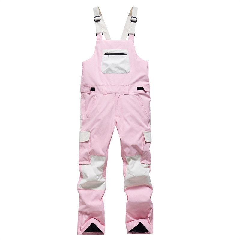 001 New Color Block Windproof Waterproof Warm Breathable Couple Style Ski Pants Support Dropshipping Wholesale_voghion.com