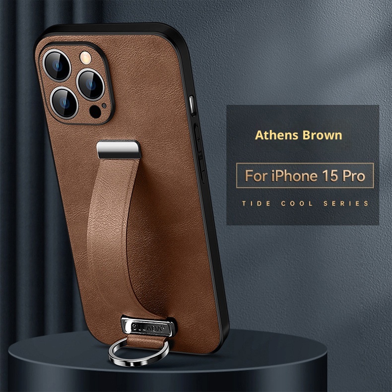 TechGlobe SULADA Trendy Cool Compatible With 15/14/13/12 Phone Case IPhone 15 Pro Max Leather Cover_voghion.com