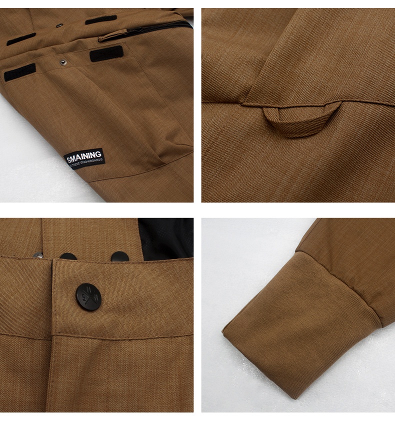 001 Smain New Snow Men, Windproof, Waterproof, Warm, Durable, Leg-Tighten Pants, Jogger Pants For Snowboard And_voghion.com