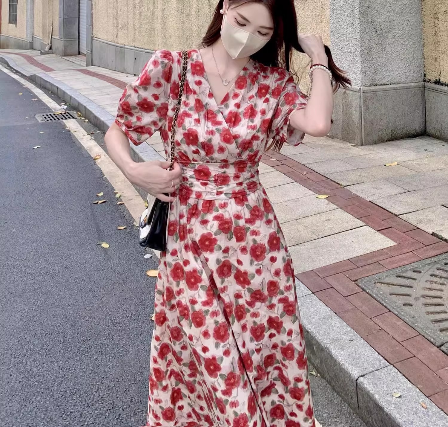 ChicShe Plus Size Tea Break French Women's Summer High-end Sense Large Hem For Plus-size Women Slimming Elegant Godd Style_voghion.com