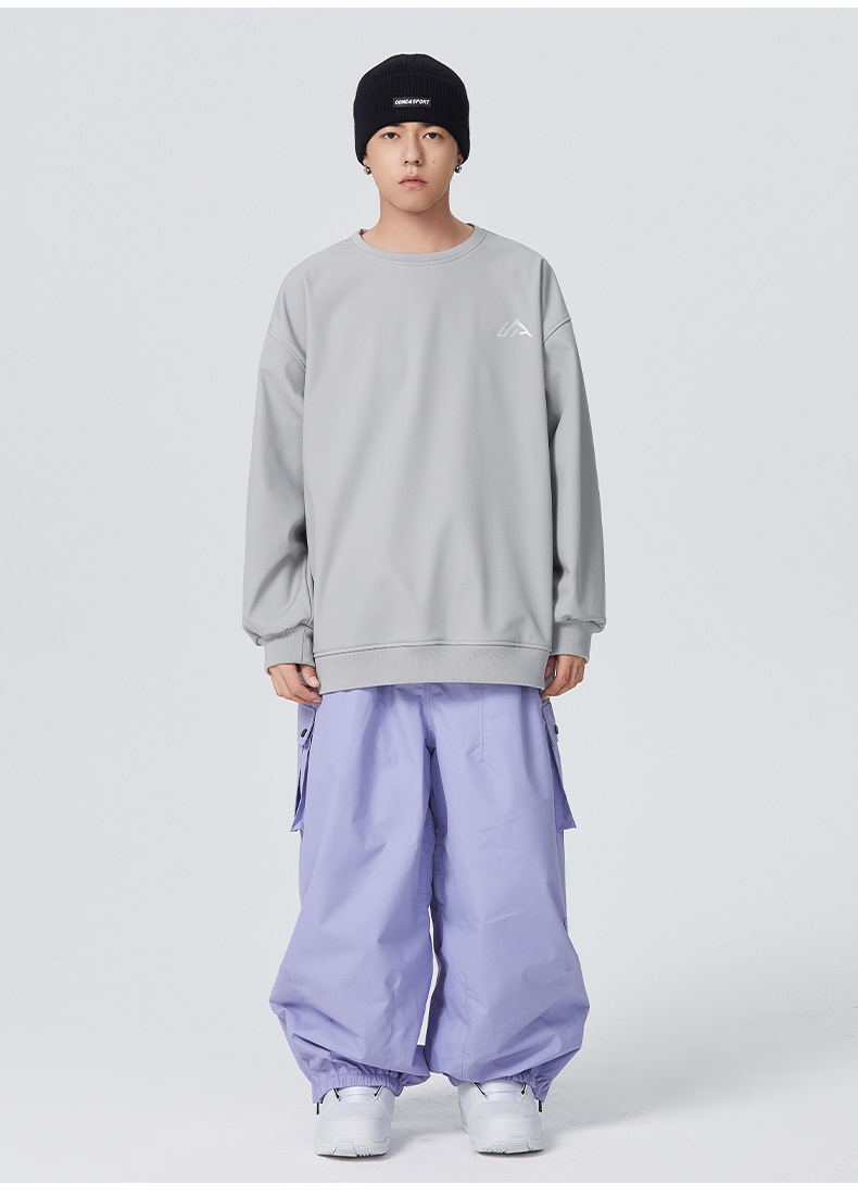 001 SEARIPE Xueyipai 3L Ski For Women And Men, Snowboard Waterproof Windproof Warm Fully Glued Professional Loose Pants_voghion.com