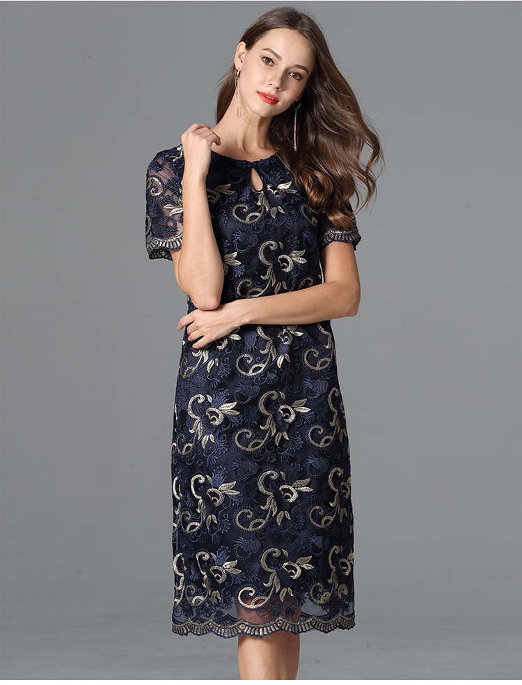 ChicShe Women's Clothing 2023 Spring And Autumn New Embroidered Brand Elegant Dress For Moms Plus Size_voghion.com