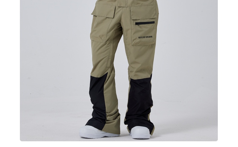 Salopette tendance 001 pour femme, pantalon de snowboard et de ski pour homme, coupe-vent, imperméable, chaud et respirant, idéal pour les activités de plein air._voghion.com