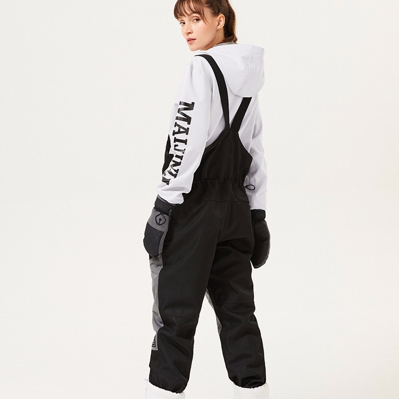001 New Men's Women's Single And Double Board Ski Wear-Resistant Strap Winter Outdoor Waterproof Wind-Legged One-Piece Snow_voghion.com