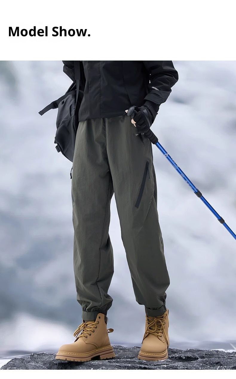 001 Camel HJCAMEL Outdoor Fleece-Lined Thickened Softshell Autumn Winter Men's Windproof Skiing Mountaineering Sports Cargo_voghion.com